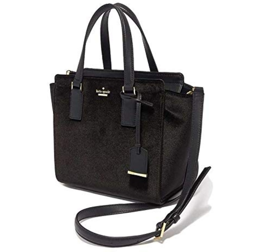 Kate Spade Small Cameron Hayden Velvet Satchel - Picture 3 of 8